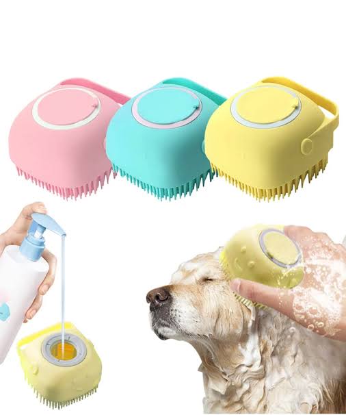 Silicone Massage Bath Brush for Small Dogs (Pack of 3)